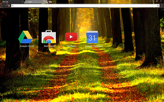 Forest Way Google Theme - Theme For Chrome