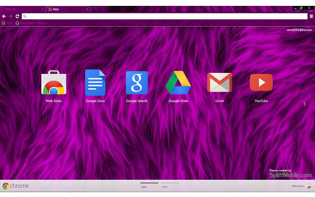 Furry Purple Google Theme - Theme For Chrome