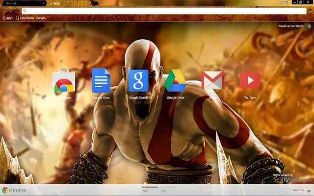 God Of War Hd Google Chrome Theme