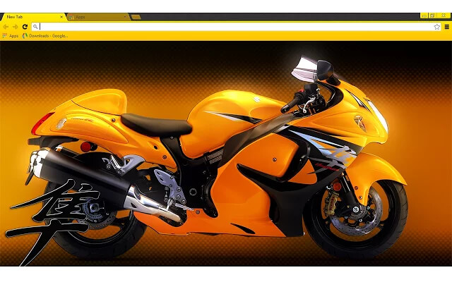 Hayabusa Yellow Google Chrome Theme