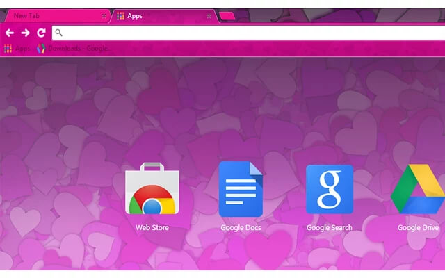 Hearts Chrome Theme - Theme For Chrome