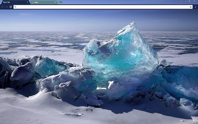 Icy Blue Google Chrome Theme