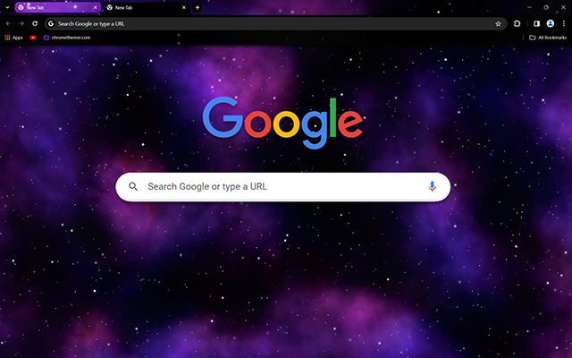 Nebula Purple Theme For Chrome