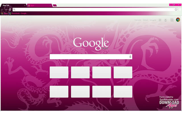 Pink Dragon Google Chrome Theme