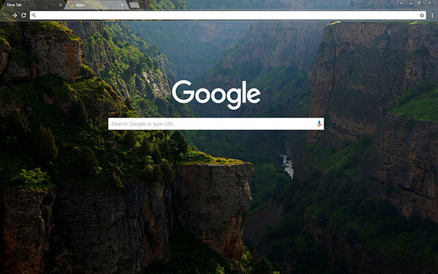 River Mountain Chrome Theme
