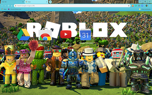 Roblox Gamer Google Theme - Theme For Chrome
