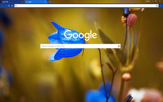 Round Bell Flower Chrome Theme - Theme For Chrome