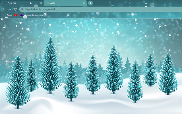 Snowy Winter Chrome Theme