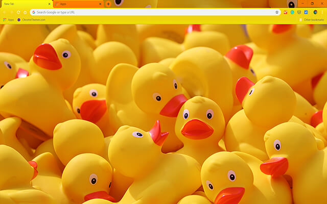 Yellow Ducks Google Chrome Theme
