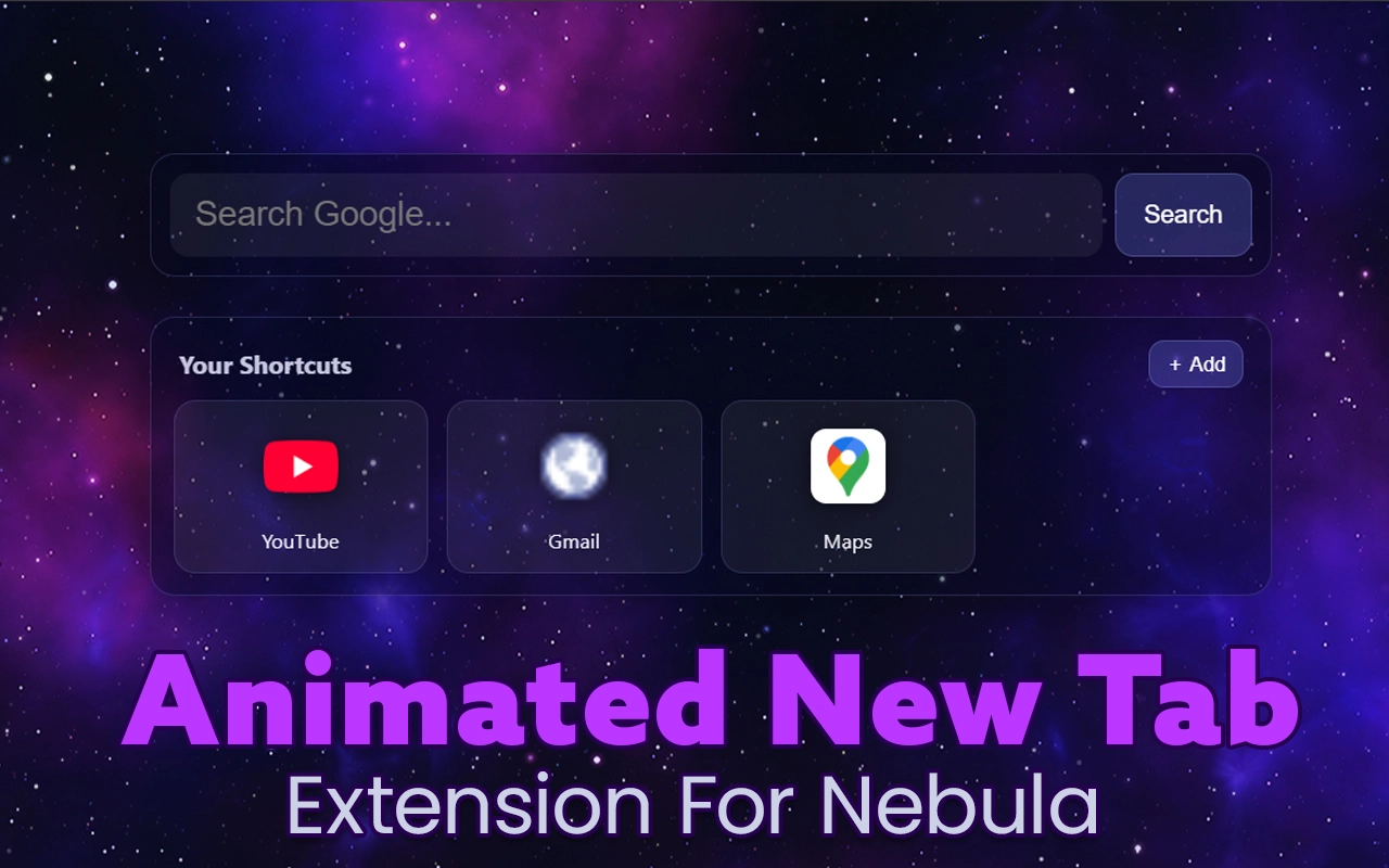 Nebula New Tab — Animated Starfield
