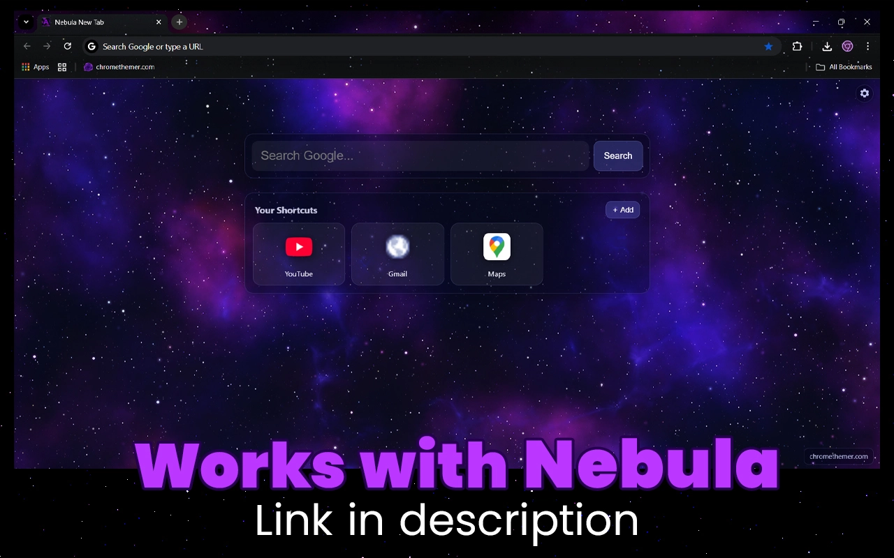 Nebula New Tab — Animated Starfield