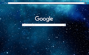 Blue Galaxy Stars Google Chrome Theme