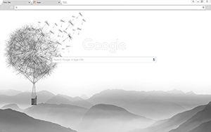 Dandelion Valley Google Chrome Theme