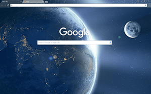 Earth From Space Google Chrome Theme