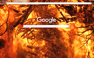 Fire Google Chrome Theme
