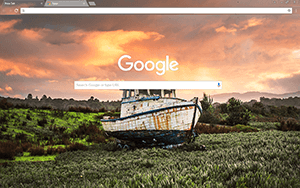 Fishing Boat Google Chrome Theme