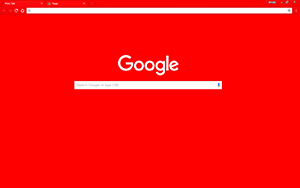 Glowing Red Google Chrome Theme