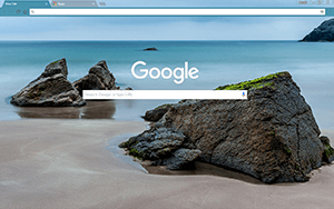 Sea Rocks Google Chrome Theme
