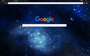 Space Blue Google Chrome Theme