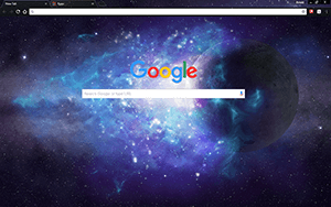 Space Moon Google Chrome Theme