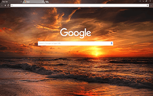 Sunset Beach Google Chrome Theme