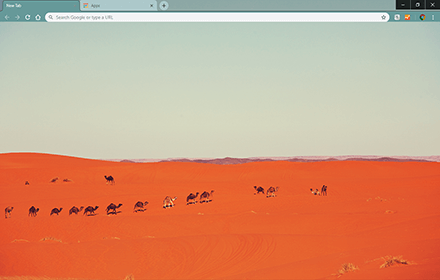 Desert Caravan Google Chrome Theme