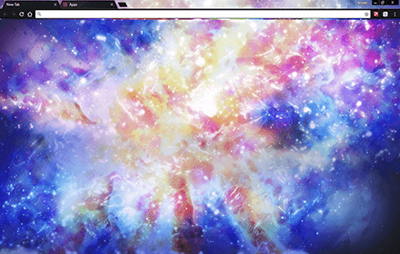 Rainbow Galaxy Chrome Theme