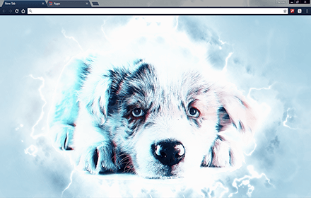 Sad Blue Pupppy Chrome Theme