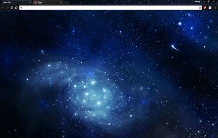 Space Blue Google Chrome Theme
