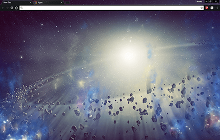 Space Rocks Chrome Theme
