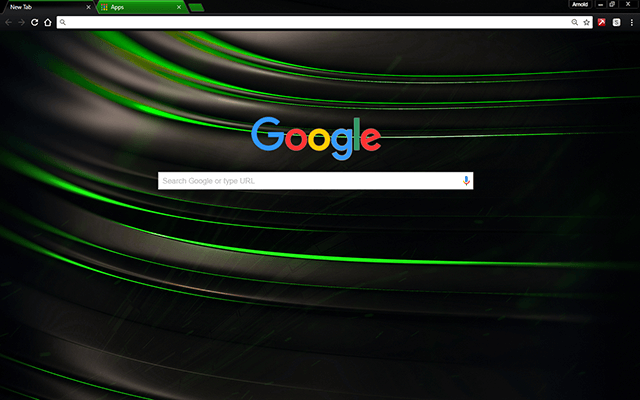 Chromatic Green Chrome Theme