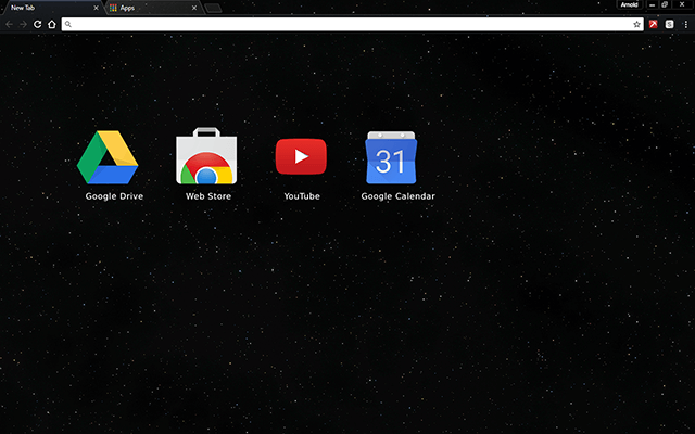 Starfield Google Chrome Theme