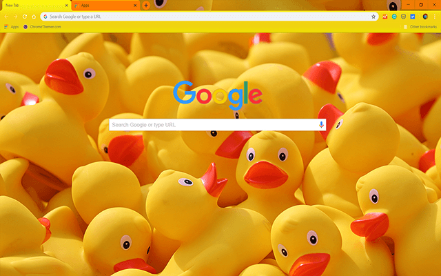 Yellow Ducks Google Chrome Theme