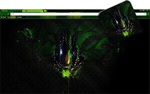 Alien Chrome Theme
