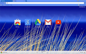 Beach Blue Chrome Theme