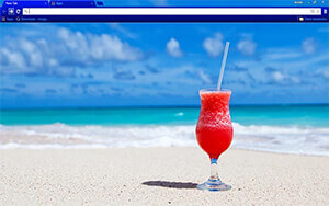 Beach Cocktail Chrome Theme