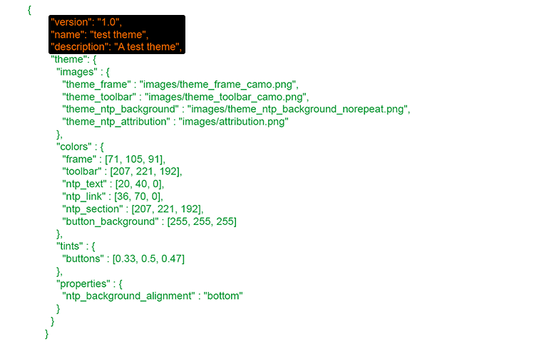 Manifest JSON File