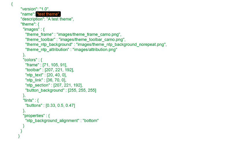 Manifest JSON File