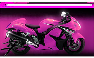Hayabusa Pink Chrome Theme