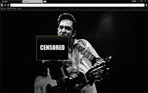 Johnny Cash Chrome Theme