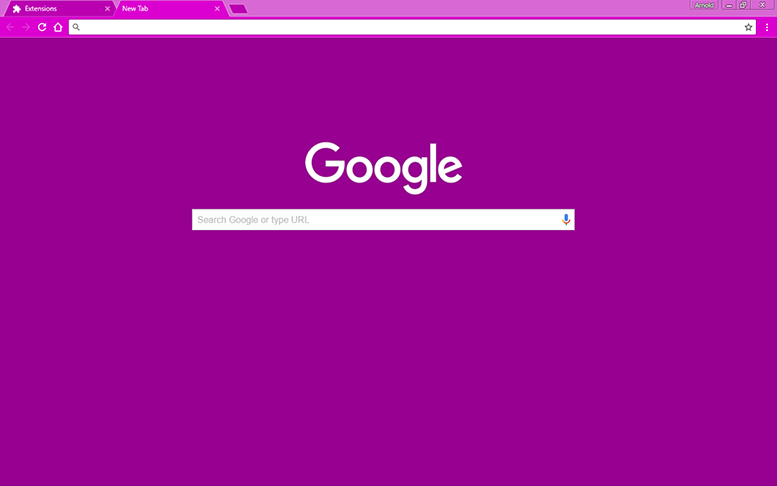 Purple Chrome Theme