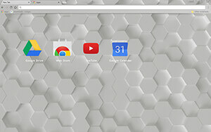 White Hex Chrome Theme