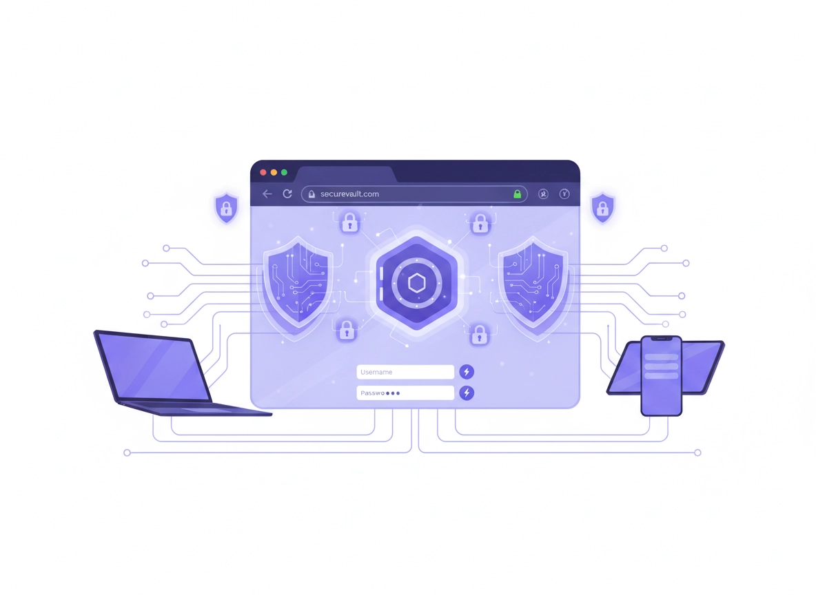 Best Password Manager for Chrome secure vault and encrypted autofill illustration