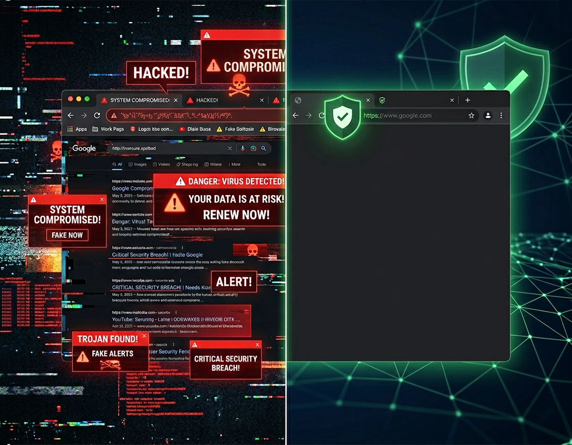 Chrome browser hijacker removal fix redirects and malware