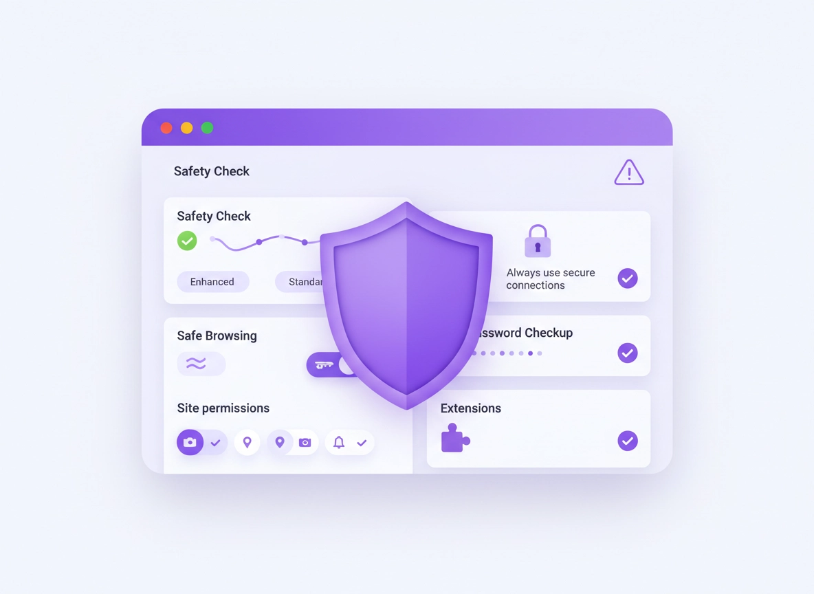 Chrome Browser Security Basics: Safety Check, Safe Browsing, HTTPS-first, and extension security