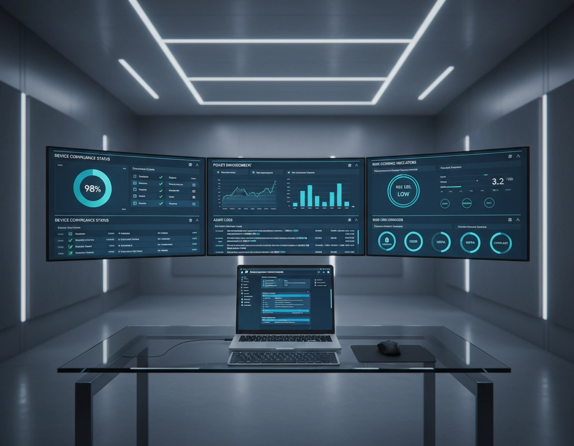 Chrome Enterprise Compliance Reporting Dashboard with policy enforcement and audit logs