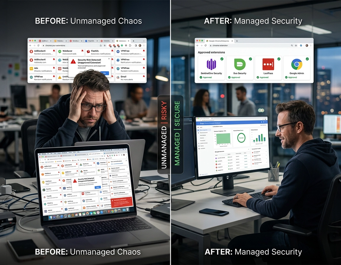 Chrome Enterprise Extension Management | ChromeThemer