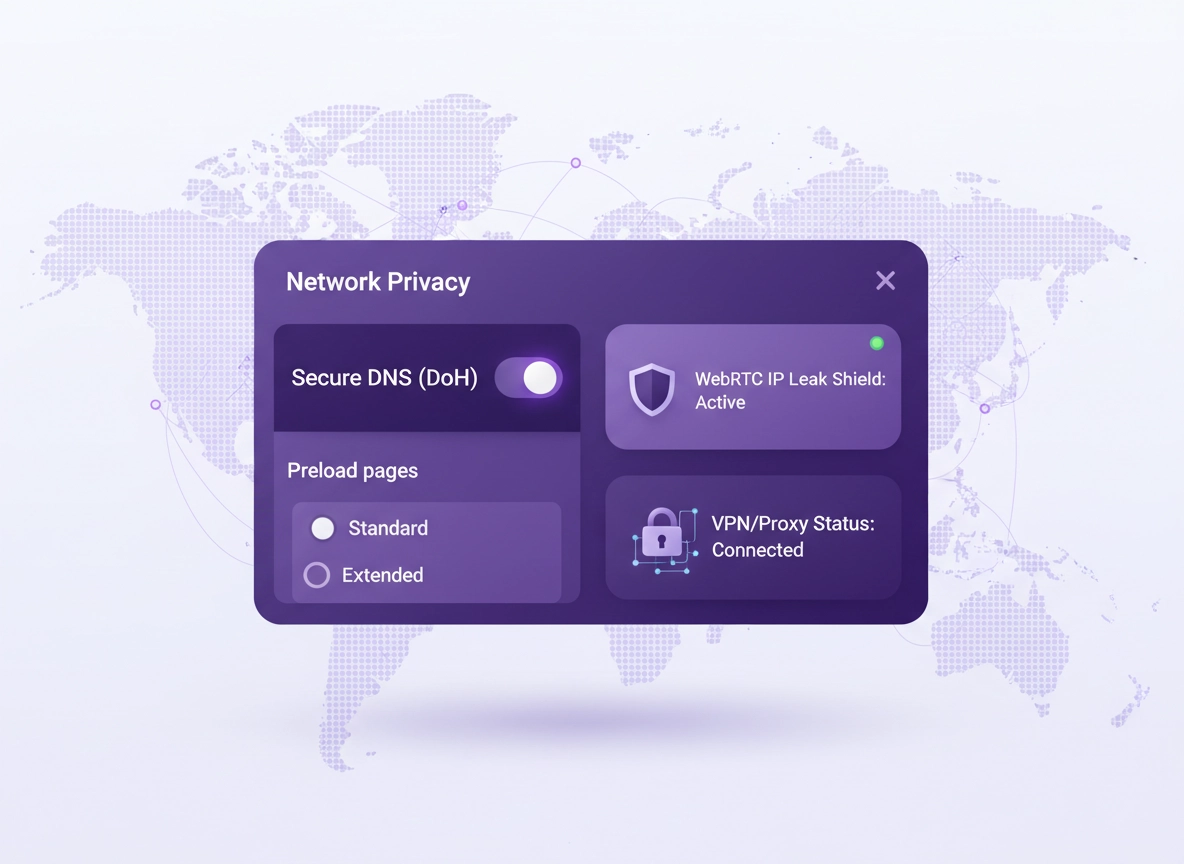Chrome Network Privacy Settings