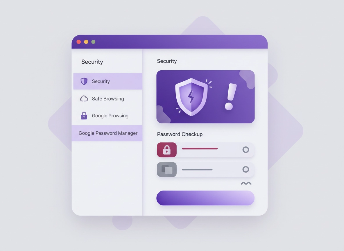 Chrome Password Leak Detection guide showing Safe Browsing, Google Password Manager, and Password Checkup