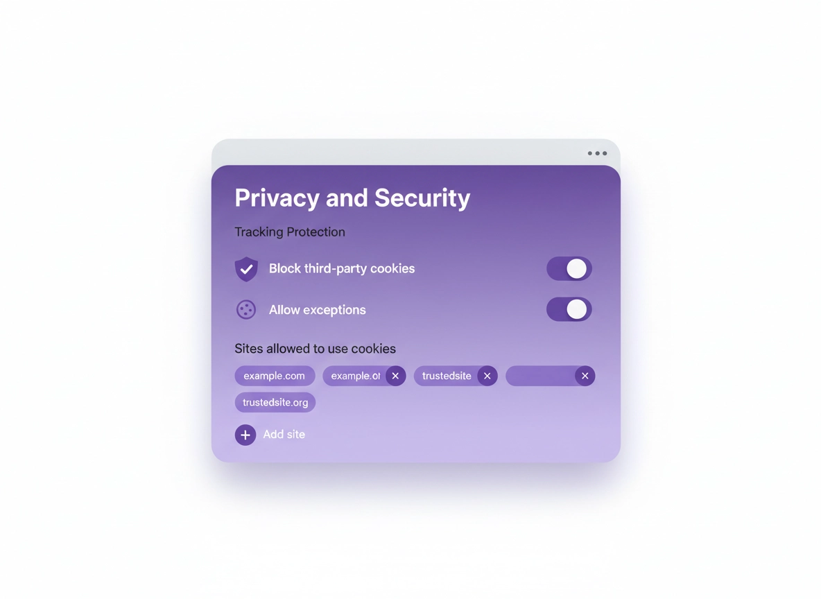 Chrome Tracking Protection settings in Google Chrome